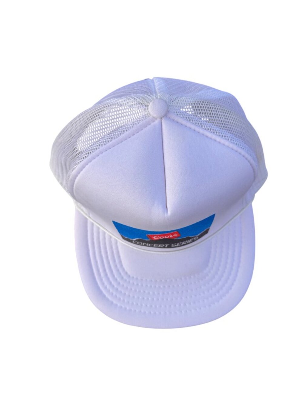 Coors Mens Snapback Trucker Hat Consert Series White Adjustable Mesh Back Vtg - Picture 5 of 12
